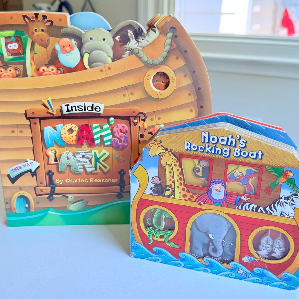 Vibrant Noah's Ark Board Books (2 Books Included)